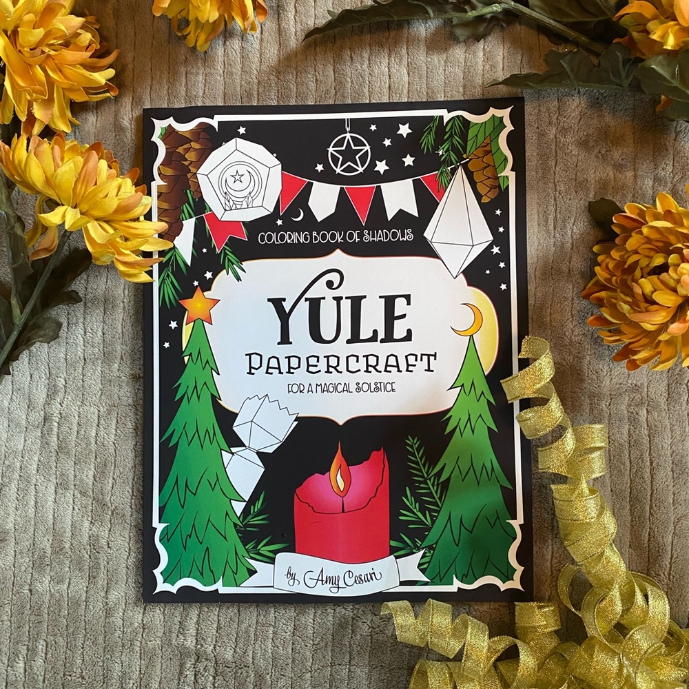 Yule Papercraft Coloring Book